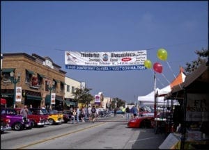 Citrus Ave in Downtown Covina during Thunderfest Car And Music Festival