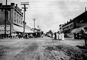 Downtown Covina CA in the late 1800's on what is now Citrus Ave.